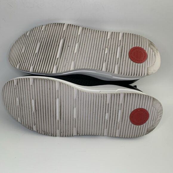 FitFlop Women’s Erin Mesh Slip On Sneakers Black and White Size 10 - Picture 9 of 16